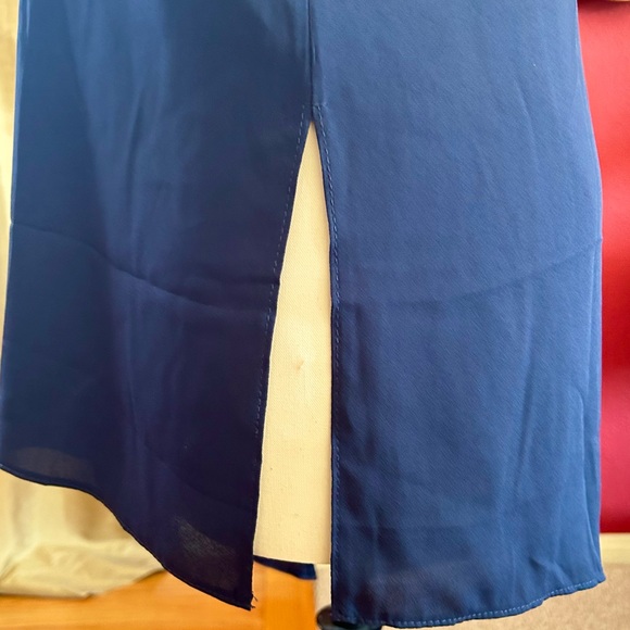 EUC Astr Asymmetrical Tank Top/Blouse Sheer Lined Beaded Neck Line Size M - Picture 13 of 15